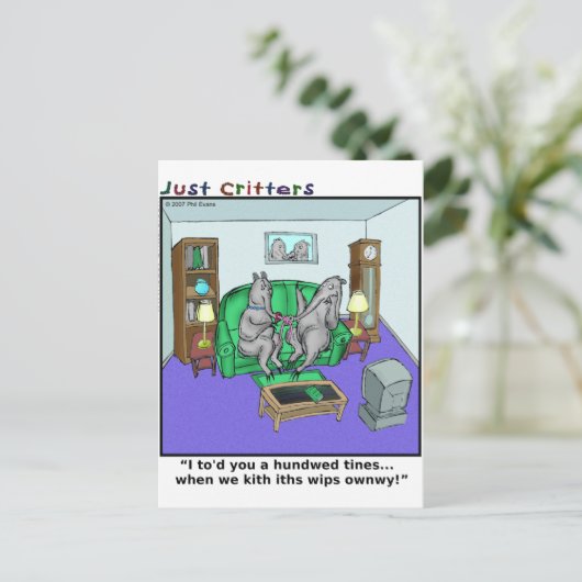 Carte Postale Langue (Debout devant)