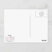 Carte Postale Langue de danse ! Words for Dance Worldwide (Dos)