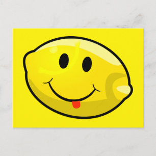 Carte Postale Langue du citron jaune