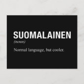 Carte Postale Langue finnoise (Devant)