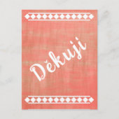 Carte Postale Langue tchèque Merci (Devant)