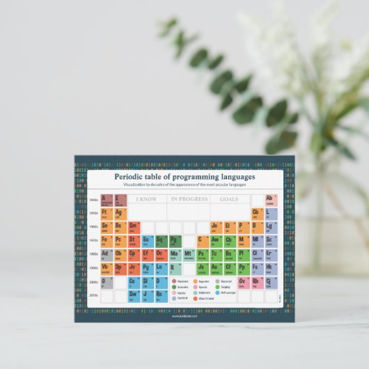 Carte Postale - Langues De Programmation (Debout devant)