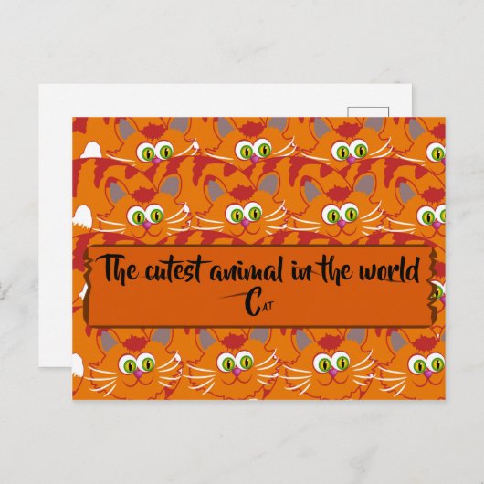 Carte Postale L'Animal Le Plus Coupé Du Monde (Devant / Derrière)