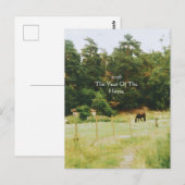 Carte Postale L'Année Du Cheval, 2026, (Devant / Derrière)