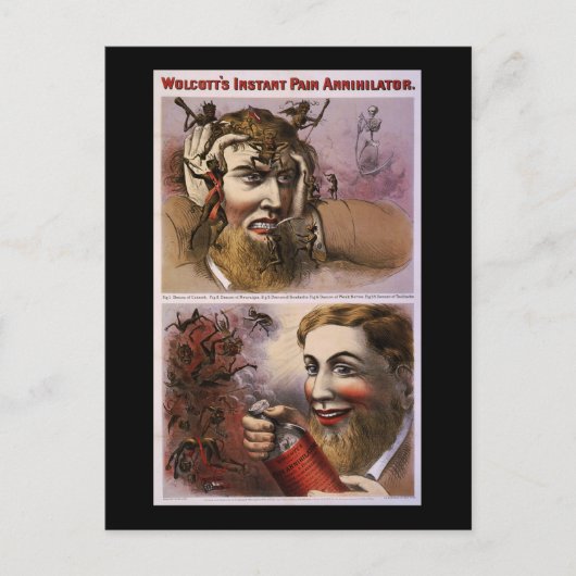 Carte Postale L'annihilateur instantané de douleur de Wolcott (Devant)