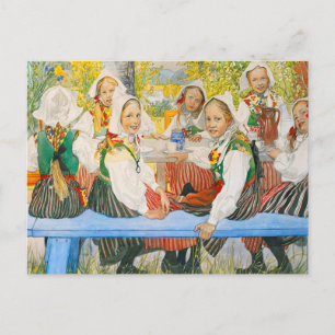 Carte Postale L'anniversaire de Kersti par Carl Larsson