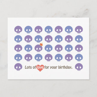 CARTE POSTALE L'ANNIVERSAIRE DE SKULL
