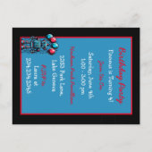 Carte Postale L'anniversaire du garçon à thème robotique (Dos)