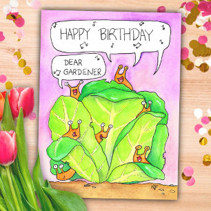 Carte Postale L'anniversaire du jardinier par Nicole Janes