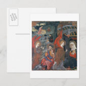 Carte Postale L'Annonciation avec les bergers à faire du fromage (Devant / Derrière)