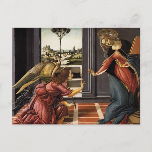 Carte Postale L'Annonciation de Botticelli (Devant)