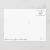 Carte Postale L'Annonciation de Sandro Botticelli (Dos)