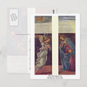 Carte Postale L'Annonciation De Sandro Botticelli (Devant / Derrière)
