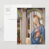 Carte Postale L'Annonciation, détail de la Vierge Marie (Devant / Derrière)