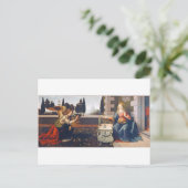 Carte Postale L'Annonciation, Léonard de Vinci, 1472-1473 (Debout devant)