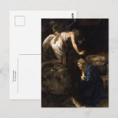 Carte Postale L'Annonciation par Caravage (Devant / Derrière)