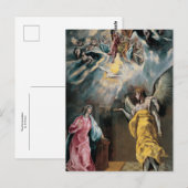 Carte Postale L'Annonciation par El Greco (Devant / Derrière)
