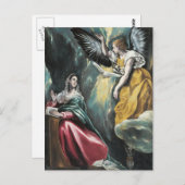 Carte Postale L'Annonciation par El Greco (Devant / Derrière)
