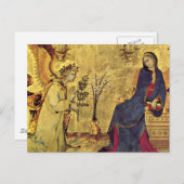 Carte Postale L'Annonciation XIIIe siècle (Devant / Derrière)