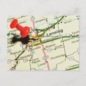 Carte Postale Lansing (Devant)