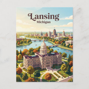 Carte Postale Lansing, Michigan