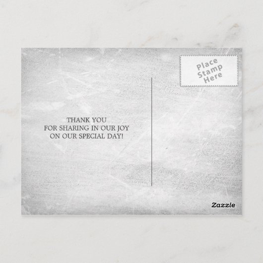 Carte Postale Lanterne Blanche Rustique Mariage Champêtre Remerc (Dos)