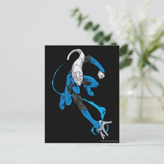 Carte Postale Lanterne bleue 7 (Debout devant)