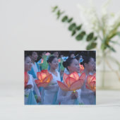 Carte Postale Lanterne Lotus (Debout devant)