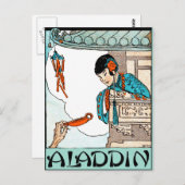 Carte Postale Lanterne magique Vintage Aladdin (Devant / Derrière)