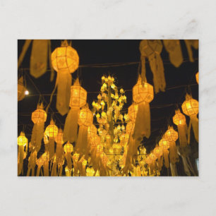 Carte Postale Lanterne pour la fête de Loi Krathong.