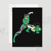 Carte Postale Lanterne verte avec lanterne 2 (Devant / Derrière)