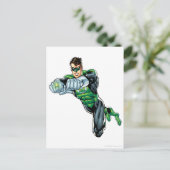 Carte Postale Lanterne verte - Comic, les deux bras en avant (Debout devant)