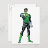 Carte Postale Lanterne verte - Comique, debout (Devant / Derrière)