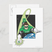 Carte Postale Lanterne verte dans l'espace (Devant / Derrière)