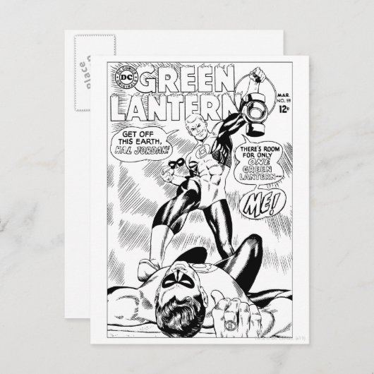 Carte Postale Lanterne verte - Descends de cette Earch Hal Jorda (Devant / Derrière)