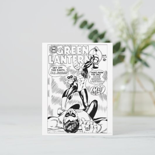 Carte Postale Lanterne verte - Descends de cette Earch Hal Jorda (Debout devant)