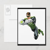 Carte Postale Lanterne verte - Entièrement courbée, les deux bra (Devant / Derrière)