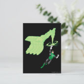 Carte Postale Lanterne Verte - Entièrement Rendu, avec machine (Debout devant)