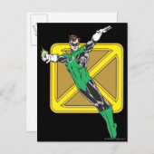 Carte Postale Lanterne Verte Étend Les Armoiries (Devant / Derrière)