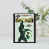 Carte Postale Lanterne verte - Lanterne brillante (Debout devant)