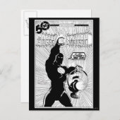 Carte Postale Lanterne verte - Lanterne brillante, noire et blan (Devant / Derrière)