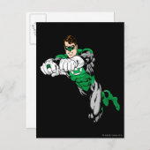 Carte Postale Lanterne verte - Les deux bras en avant (Devant / Derrière)