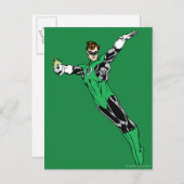 Carte Postale Lanterne verte volée vers le haut (Devant / Derrière)