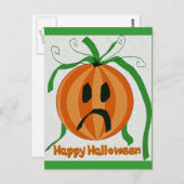 Carte Postale Lanterne vintage de Jack o' (Devant / Derrière)