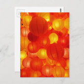 Carte Postale Lanternes asiatiques (Devant / Derrière)