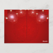 Carte Postale Lanternes chinoises Feu d'artifice Rat Année 2020 (Dos)