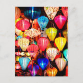 Carte Postale lanternes colorées (Devant)