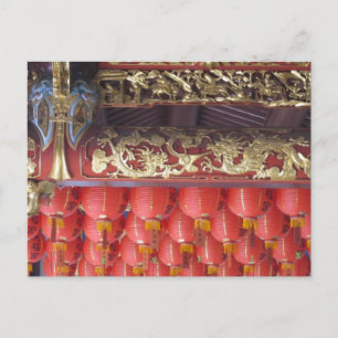 Carte Postale lanternes de temple chinois