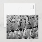 Carte Postale Lanternes du festival de fleurs de cerisiers : Kyo (Devant / Derrière)