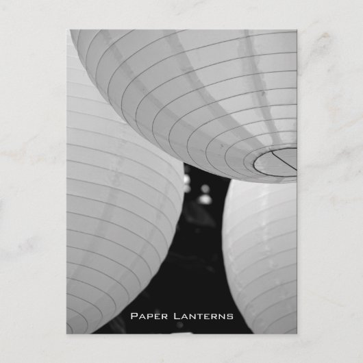 Carte Postale Lanternes en papier (Devant)